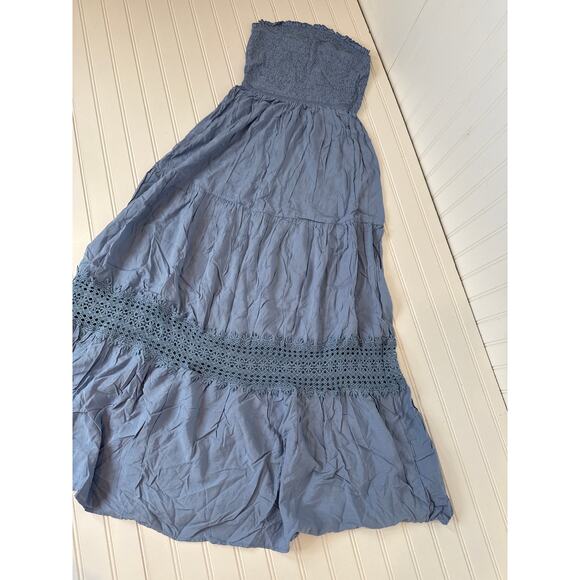 NWT Cupshe Dress Beach Cover Up Celestial Sky Blue Maxi Dress Bundle Size XS - Picture 3 of 8